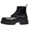 Cizme Martin Mid mici, cu șireturi, din piele de vacă „Negru” 589338WA9601000