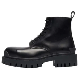Cizme Martin Mid mici, cu șireturi, din piele de vacă „Negru” 589338WA9601000
