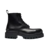 Cizme Martin Mid mici, cu șireturi, din piele de vacă „Negru” 589338WA9601000