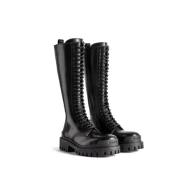 Cizme Strike de 20 mm „Piele de vițel netedă, neagră mată” 763557WA9601000