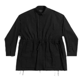 Cămașă asimetrică deconstrucționistă din colecția 23SS „Black” 720102TNP041000