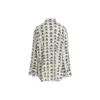 Cămașă BB Icon din poplin „Alb Negru” 733755TNL889040