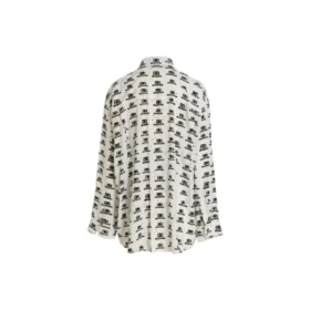 Cămașă BB Icon din poplin „Alb Negru” 733755TNL889040