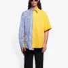 Cămașă bărbătească Balenciaga SS21 cu mâneci largi și dungi 658850TIM369086