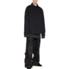 Cămașă căptușită, croială largă „Negru” 719305TNW111700