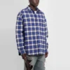 Cămașă căptușită din flanelă în carouri „Blue” 642339TKM274202