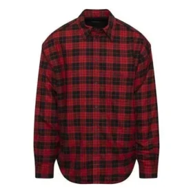 Cămașă căptușită din flanelă în carouri „Roșu” 642339TJO276167