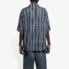Cămașă cu dungi „Balenciaga Jeans” „Gri-negru” 647354TKL321269