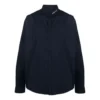 Cămașă cu guler cu logo, mâneci lungi și nasturi „Navy” 671586TYB184100