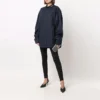 Cămașă cu guler cu logo, mâneci lungi și nasturi „Navy” 671586TYB184100