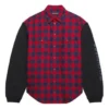 Cămașă cu mâneci lungi FW21, roșie, 658936TBM238521