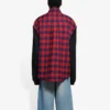 Cămașă cu mâneci lungi FW21, roșie, 658936TBM238521
