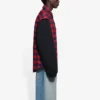 Cămașă cu mâneci lungi FW21, roșie, 658936TBM238521
