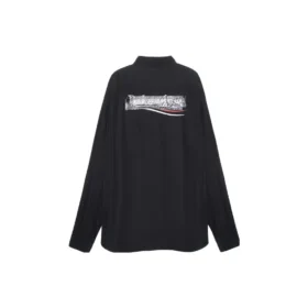Cămașă cu mâneci lungi Gaffer, croială largă „Black” 719874TYB181000