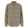 Cămașă cu mâneci lungi și imprimeu Logomania pe toată suprafața „Beige” 662983TNLL19763