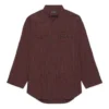 Cămașă cu mâneci lungi, în carouri, oversize, colecția SS21, maro 658806TKM366100