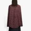 Cămașă cu mâneci lungi, în carouri, oversize, colecția SS21, maro 658806TKM366100