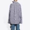 Cămașă cu mâneci lungi în dungi FW21, albastru închis 663034TIM368502