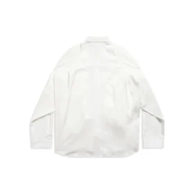 Cămașă cu mâneci înnodate, oversized „White” 768553TPO359000