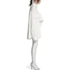 Cămașă cu mâneci înnodate, oversized „White” 768553TPO359000