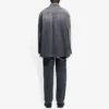 Cămașă din denim rupt pentru bărbați, colecția SS21, negru 657610TBP191090
