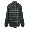 Cămașă din flanel cu panouri în carouri „Green” 658936TCM013064