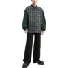 Cămașă din flanel cu panouri în carouri „Green” 658936TCM013064