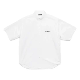 Cămașă din poplin cu mânecă scurtă „Alb” 751920TNM609000