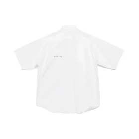 Cămașă din poplin cu mânecă scurtă „Alb” 751920TNM609000