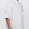 Cămașă din poplin cu mânecă scurtă „Alb” 751920TNM609000