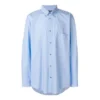 Cămașă din poplin de bumbac cu logo pe spate „Albastru deschis” 508465TWB044850