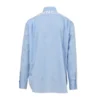 Cămașă din poplin de bumbac cu logo pe spate „Albastru deschis” 508465TWB044850