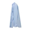 Cămașă din poplin de bumbac cu logo pe spate „Albastru deschis” 508465TWB044850