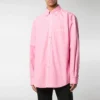 Cămașă din poplin de bumbac cu logo pe spate „Pink” 556878TEM095630