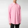 Cămașă din poplin de bumbac cu logo pe spate „Pink” 556878TEM095630