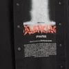 Cămașă hibridă din denim pentru bărbați „The Door”, cu mâneci scurte, de culoare neagră