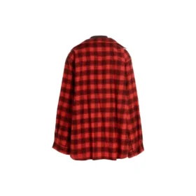Cămașă și tricou cu imprimeu în carouri „Trompe L’oeil” „Red Navy” 699371TNM256167 Cămașă și tricou cu imprimeu în carouri „Trompe L’oeil” „Red Navy” 699371TNM256167