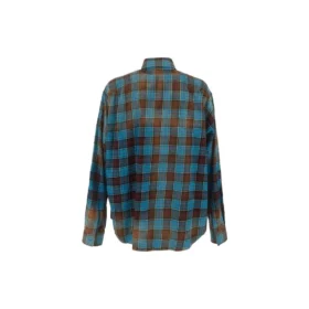 Cămașă oversized din flanel cu mâneci lungi și imprimeu în carouri „Blue Red” 715030TMM116305 Cămașă oversized din flanel cu mâneci lungi și imprimeu în carouri „Blue Red” 715030TMM116305