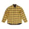 Cămașă oversized reversibilă cu carouri „Yellow Blue” 720105TNM277660