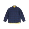 Cămașă oversized reversibilă cu carouri „Yellow Blue” 720105TNM277660