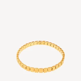 Colier choker nano mini link pentru femei, în aur strălucitor