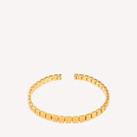 Colier choker nano mini link pentru femei, în aur strălucitor