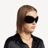 Colier choker nano mini link pentru femei, în aur strălucitor