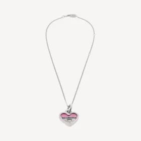 Colier Darling în argint/fucsia