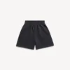 Copii – pantaloni scurți de jogging negri decolorați