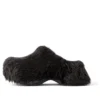 Crocs Saboți „Black Fake Fur on Rubber” 720762W0FOU1000