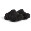 Crocs Saboți „Black Fake Fur on Rubber” 720762W0FOU1000