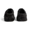 Crocs Saboți „Black Fake Fur on Rubber” 720762W0FOU1000