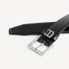 Curea pentru bărbați în formă de Hourglass, de culoare neagră