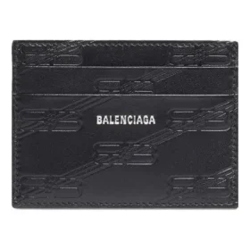 Cutie portcarduri cu monogramă în relief „Negru” 717763210JS1000